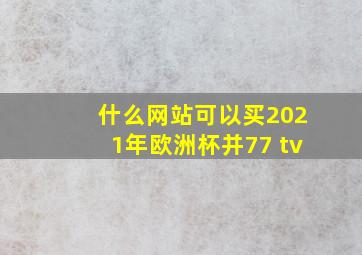 什么网站可以买2021年欧洲杯并77 tv